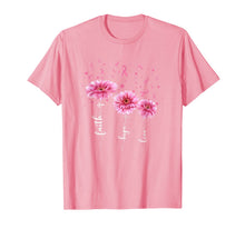 Ladda upp bild till gallerivisning, Faith Hope Love : Pink Daisy Flower Breast Cancer Awareness T-Shirt 101439
