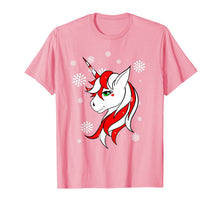 Ladda upp bild till gallerivisning, Funny shirts V-neck Tank top Hoodie sweatshirt usa uk au ca gifts for Christmas Unicorn Fun Girls Kids Snowflake Holiday Xmas T-Shirt 1053320
