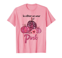 Ladda upp bild till gallerivisning, In October We Wear Pink Pumpkin Breast Cancer Leopard Gift T-Shirt 274341
