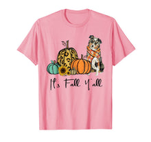 Ladda upp bild till gallerivisning, It's Fall Y'all Aussie Dog Leopard Pumpkin Falling Dog T-Shirt 343713
