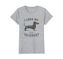 Ladda upp bild till gallerivisning, Funny shirts V-neck Tank top Hoodie sweatshirt usa uk au ca gifts for I LOVE MY WIENER T-Shirt Dachshund Weiner Dog funny gift tee 3140793

