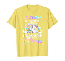Ladda upp bild till gallerivisning, Unicorns Are Awesome I Am Awesome Therefore I Am A Unicorn T-Shirt 424451
