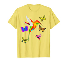 Ladda upp bild till gallerivisning, Funny shirts V-neck Tank top Hoodie sweatshirt usa uk au ca gifts for Unique Colorful Hummingbird With Butterflies T-Shirt 2240968
