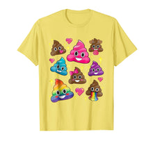 Ladda upp bild till gallerivisning, Funny shirts V-neck Tank top Hoodie sweatshirt usa uk au ca gifts for Cute Girl Rainbow Emoji Poop T-Shirt - BFF Gift or PJ Tee 330512
