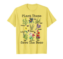Ladda upp bild till gallerivisning, Plant These Save The Bees Shirt Women Yellow Flowers 74494
