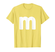 Ladda upp bild till gallerivisning, letter m Shirt lower case alphabet matching Halloween Tee 82238
