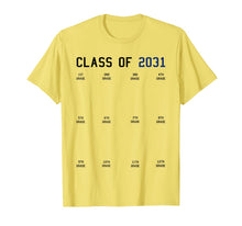 Ladda upp bild till gallerivisning, Class  of 2031 Graduation T-shirt with Space for Handprints T-Shirt 211802
