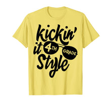 Ladda upp bild till gallerivisning, Kickin it 4th Grade Style Shirt Kids Back to School Teacher T-Shirt 165562
