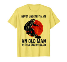 Ladda upp bild till gallerivisning, Never Underestimate An Old Man With A Snowboard T-Shirt-1444205
