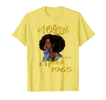 Ladda upp bild till gallerivisning, A Queen Was Born in March 1965 55th Birthday Gifts T-Shirt-2298075
