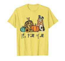 Ladda upp bild till gallerivisning, It's Fall Y'all Aussie Dog Leopard Pumpkin Falling Dog T-Shirt 343713
