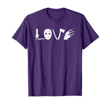 Ladda upp bild till gallerivisning, I love Horror Movies T-Shirt - Scary Movie Shirt 236079

