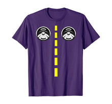 Ladda upp bild till gallerivisning, Road Marking With Headlights Funny Halloween Costume T-Shirt 357529
