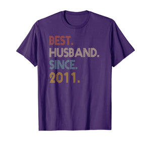 Funny shirts V-neck Tank top Hoodie sweatshirt usa uk au ca gifts for 9th Wedding Anniversary Gifts Best Husband Since 2011 T-Shirt 766164