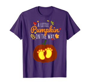 Halloween Pregnancy Little Pumpkin Cute Gifts Expecting Mom T-Shirt 187345