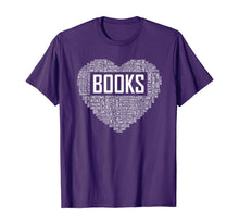 Ladda upp bild till gallerivisning, Book Lover Heart Gift Bookworm Gifts Love Reading T-Shirt-436820
