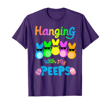 Ladda upp bild till gallerivisning, Hanging With My Peeps Shirt Colorful Bunny Easter day Gifts TShirt406135
