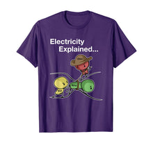 Ladda upp bild till gallerivisning, Ohm Volt Amp Electricity Explained Funny Electrician Nerd TShirt167230
