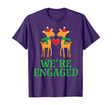 Ladda upp bild till gallerivisning, Funny shirts V-neck Tank top Hoodie sweatshirt usa uk au ca gifts for Christmas Engagement We&#39;re Engaged Reindeer Gifts T-Shirt 1115371
