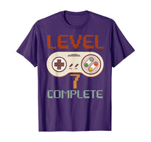Ladda upp bild till gallerivisning, Vintage 80s Gamer 7th Wedding Anniversary Level 7 Complete T-Shirt 204595
