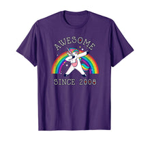 Ladda upp bild till gallerivisning, Dabbing Unicorn Birthday Girl Gifts 11 Years Old Since 2008 T-Shirt 214860
