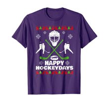 Ladda upp bild till gallerivisning, Funny shirts V-neck Tank top Hoodie sweatshirt usa uk au ca gifts for Happy Hockeydays Hockey Christmas Xmas Gift T-Shirt 155358
