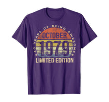 Ladda upp bild till gallerivisning, Born October 1979 Limited Edition Bday Gifts 40th Birthday T-Shirt 30861
