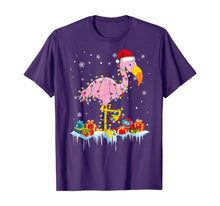 Ladda upp bild till gallerivisning, Funny shirts V-neck Tank top Hoodie sweatshirt usa uk au ca gifts for Flamingo Christmas Tree Lights T-Shirt X-Mas Ornament Decor T-Shirt 199714
