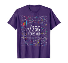 Ladda upp bild till gallerivisning, Square Root Of 256 16th Birthday 16 Year Old Gifts Math Bday T-Shirt
