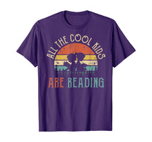 Ladda upp bild till gallerivisning, All the Cool Kids are Reading Book Vintage Reto Sunset T-Shirt 200459
