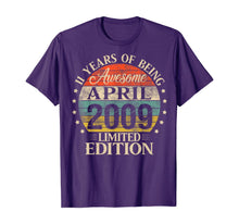 Ladda upp bild till gallerivisning, 11 Year Old Gifts April 2009 Limited Edition 11th Birthday TShirt396646
