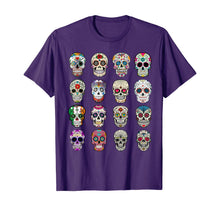 Ladda upp bild till gallerivisning, Day of the dead Sugar Skulls 2019 Halloween T-Shirt 201588
