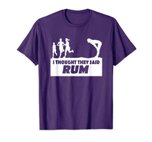 Ladda upp bild till gallerivisning, I Thought they Said Rum Funny Text Graphic T-Shirt 775428
