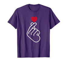 Ladda upp bild till gallerivisning, Funny shirts V-neck Tank top Hoodie sweatshirt usa uk au ca gifts for Cute Saranghae Korean Finger Heart K-Pop K-Drama Love Shirt 3091297
