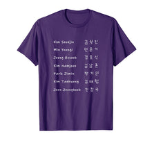Ladda upp bild till gallerivisning, Funny shirts V-neck Tank top Hoodie sweatshirt usa uk au ca gifts for K-POP KOREAN NAMES BTS-ARMY INSPIRED T SHIRTS 1167899
