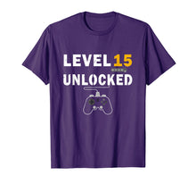 Ladda upp bild till gallerivisning, Funny shirts V-neck Tank top Hoodie sweatshirt usa uk au ca gifts for Level 15 Unlocked Birhday Gift TShirt Celebrate 15th Wedding 3485817
