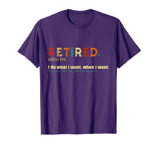 Ladda upp bild till gallerivisning, Retired. definition-Funny Retirement Gift Tshirt 205407
