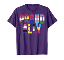 Ladda upp bild till gallerivisning, Proud Ally LGBTQ Lesbian Gay Bisexual Trans Pan Queer Gift T-Shirt 162153
