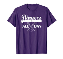 Ladda upp bild till gallerivisning, Dingers All Day TShirt Baseball Mom and Dad Funny Shirt Gift 795455
