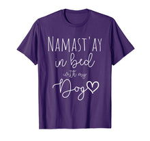 Ladda upp bild till gallerivisning, Funny shirts V-neck Tank top Hoodie sweatshirt usa uk au ca gifts for Funny Namastay in Bed with my Dog Lover Gift T-Shirt 2208011
