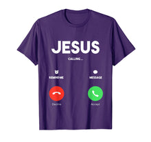 Ladda upp bild till gallerivisning, Funny shirts V-neck Tank top Hoodie sweatshirt usa uk au ca gifts for Jesus Is Calling Christian T Shirt Church Tee 4281705
