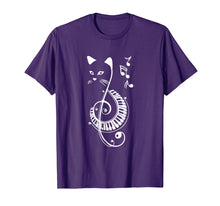 Ladda upp bild till gallerivisning, Funny shirts V-neck Tank top Hoodie sweatshirt usa uk au ca gifts for Cat lovers gifts-Musical Cat-Cat lovers Shirt Musician Gift 148569
