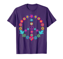 Ladda upp bild till gallerivisning, Funny shirts V-neck Tank top Hoodie sweatshirt usa uk au ca gifts for Peace Sign T-Shirt 60s 70s Flowers Dove Hippie Shirt Gift 3276109

