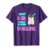 Ladda upp bild till gallerivisning, Funny shirts V-neck Tank top Hoodie sweatshirt usa uk au ca gifts for Just a Girl who loves Penguins T-Shirt Birthday Girl Gift 1990773
