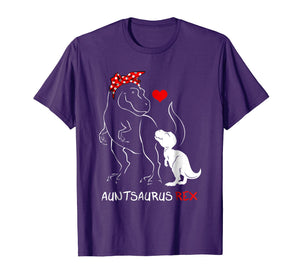 Auntsaurus Rex T-Shirt Funny Auntie Dinosaur Gifts Tshirt