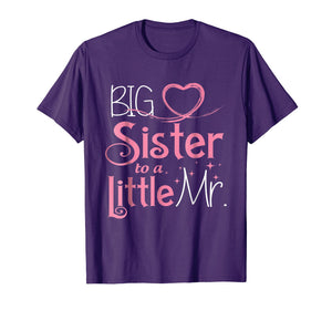 Funny shirts V-neck Tank top Hoodie sweatshirt usa uk au ca gifts for Christmas Gifts Big Sister To A Little Mister Funny T-Shirt 876017
