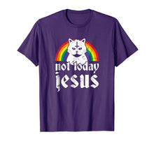 Ladda upp bild till gallerivisning, Funny shirts V-neck Tank top Hoodie sweatshirt usa uk au ca gifts for Not Today Jesus Shirt Rainbow Satanic Cat Goth Concert Gift 845713
