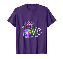 Ladda upp bild till gallerivisning, Hippie Daisy Flower Bird Love One Another T-Shirt 426715
