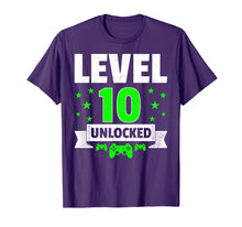 Ladda upp bild till gallerivisning, Funny shirts V-neck Tank top Hoodie sweatshirt usa uk au ca gifts for Level 10 Unlocked T-Shirt 10th Birthday Party Gamer T Shirt 2005636
