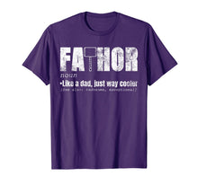 Ladda upp bild till gallerivisning, Fa-Thor Like Dad Just Way Cooler Shirt Fathers Day Gift Hero T-Shirt 100879
